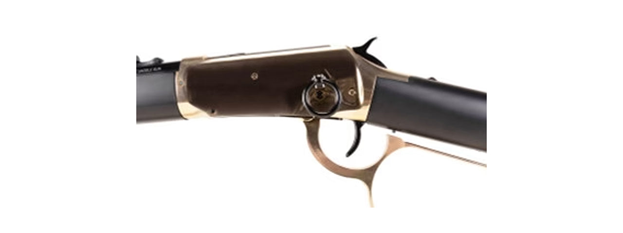 Elite Force Legends Limited Edition Saddle Gun CO2 Powered Lever Action Carbine Airsoft Rifle - (Gold/Black)