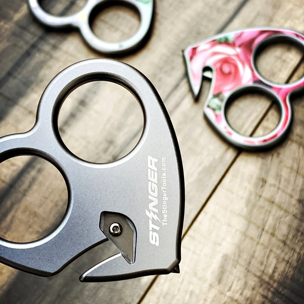 Emergency Escape Tool Keychain (Pink Marble)