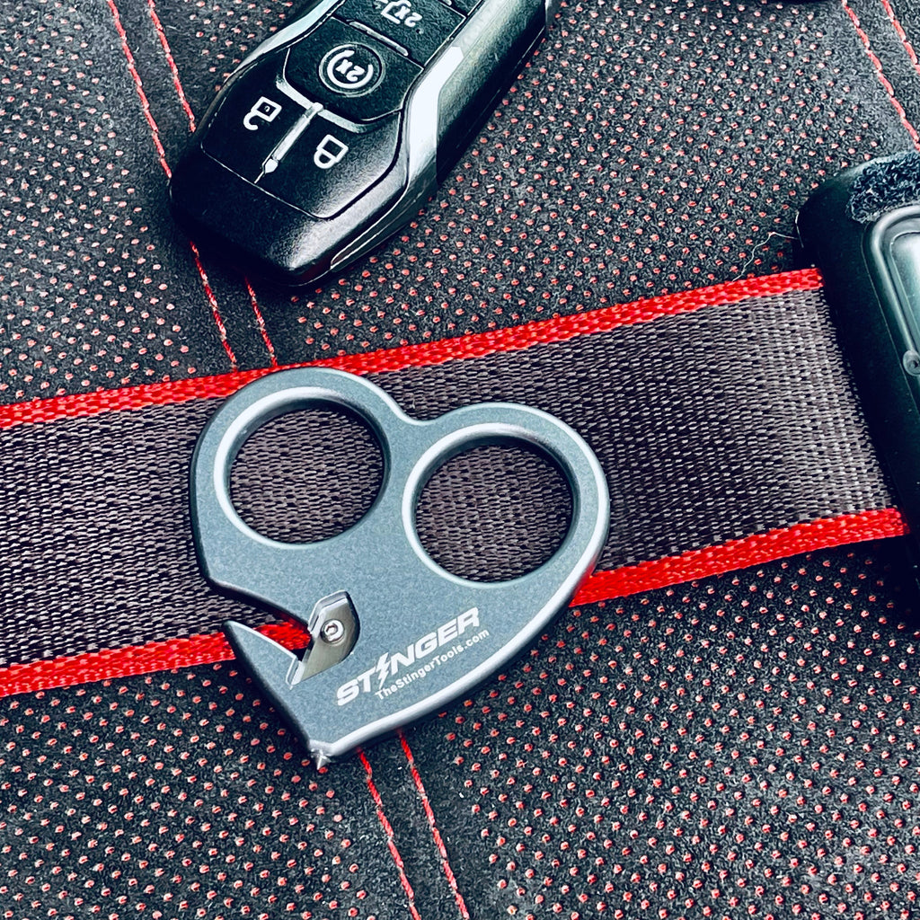 Emergency Escape Tool Keychain (Pink Marble)