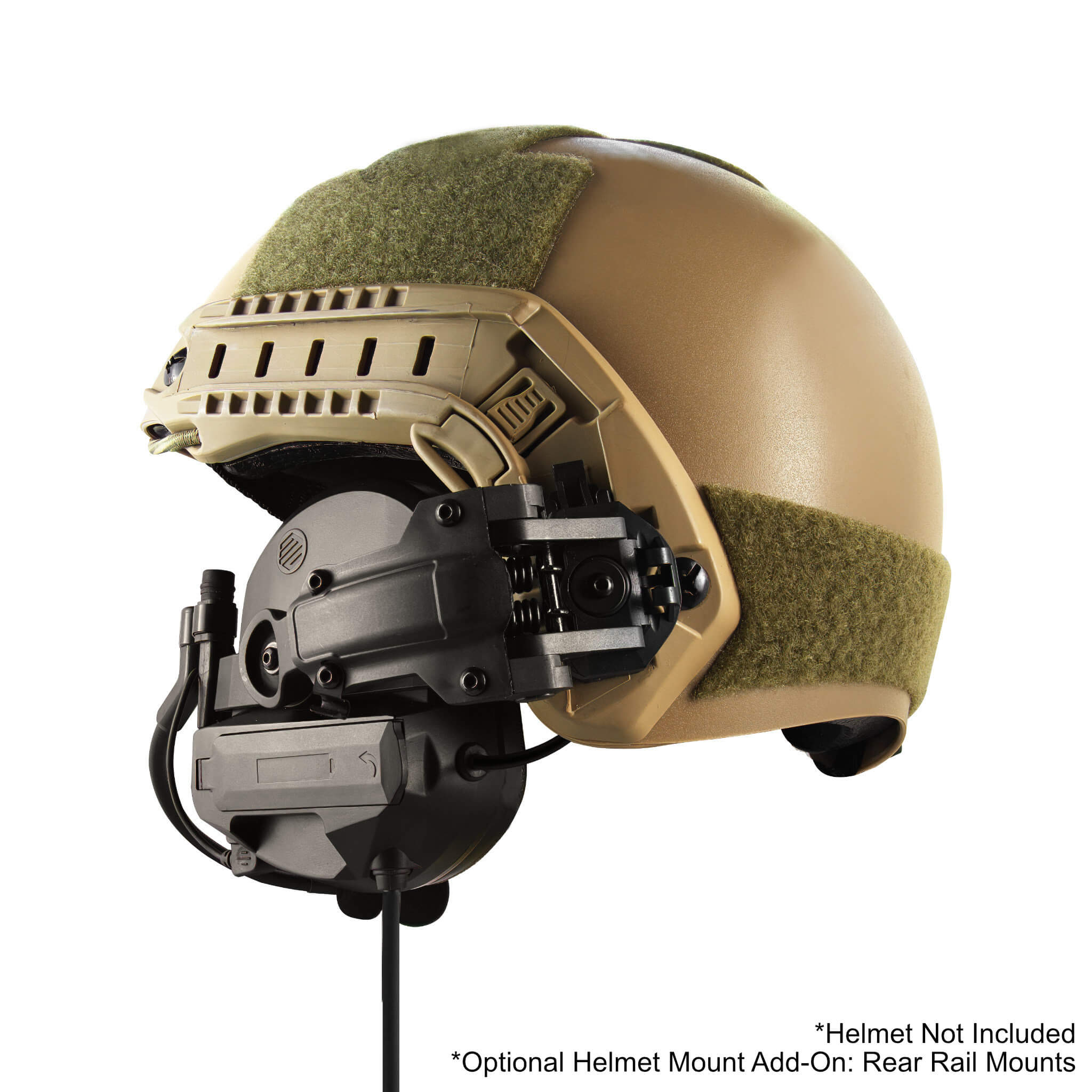 PolTact V2 Tactical Comms Helmet Headset w/ Active Hearing Protection - Motorola: HT750/1250/1550, MTX850/950/960/8250/9250, PR860 & More