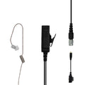 Patrol Mic & Invisible Series Tubeless Earpiece Complete Tactical Kit w/ Quick Disconnect (Hirose) - Sonim XP5, XP5plus, XP5s, XP8, XP10, SoftBank