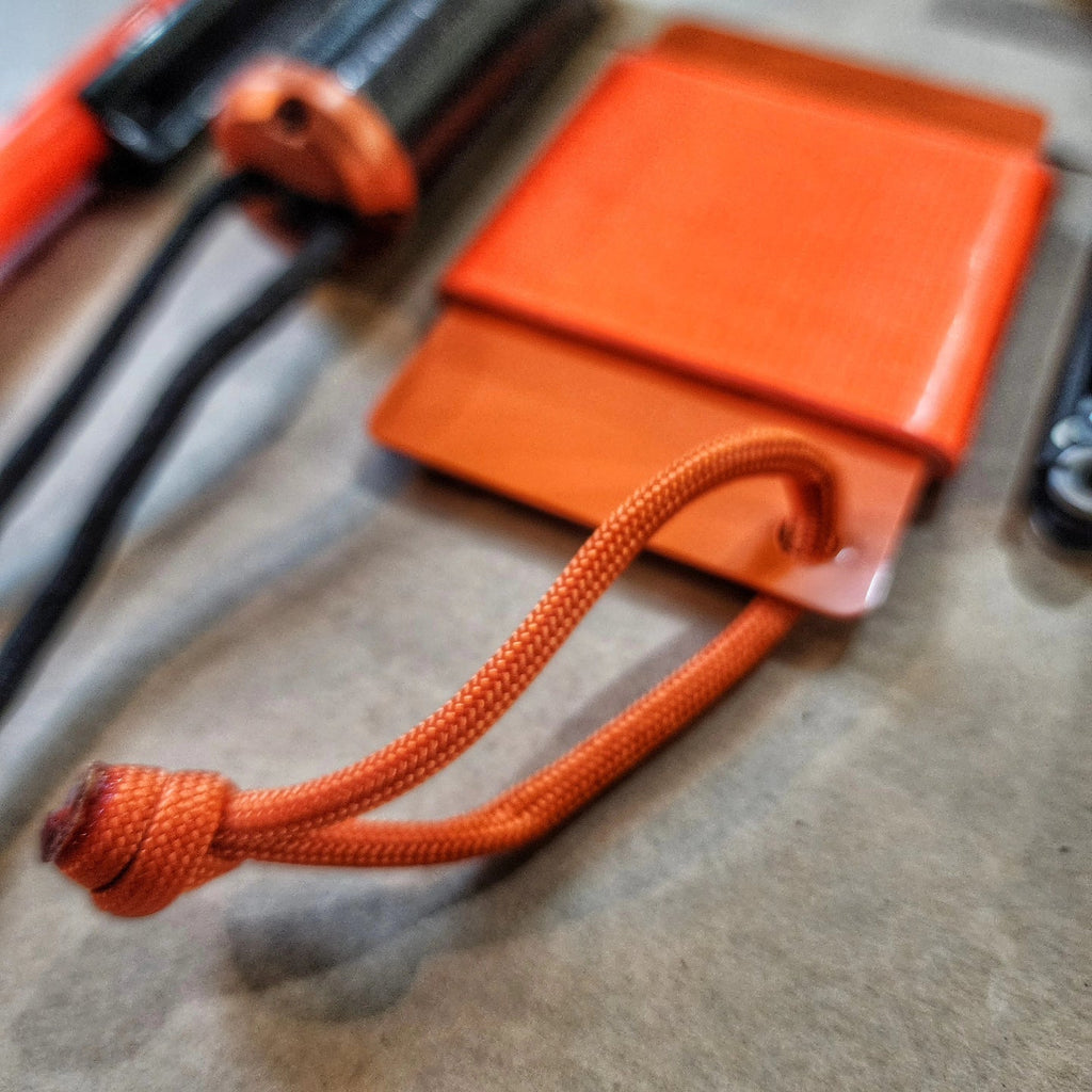 Tape Card - Duct Tape wrapped Credit Card w/ Paracord Lanyard