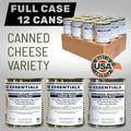 Case (12 Cans) of Future Essentials Freeze Dried Cheese Variety