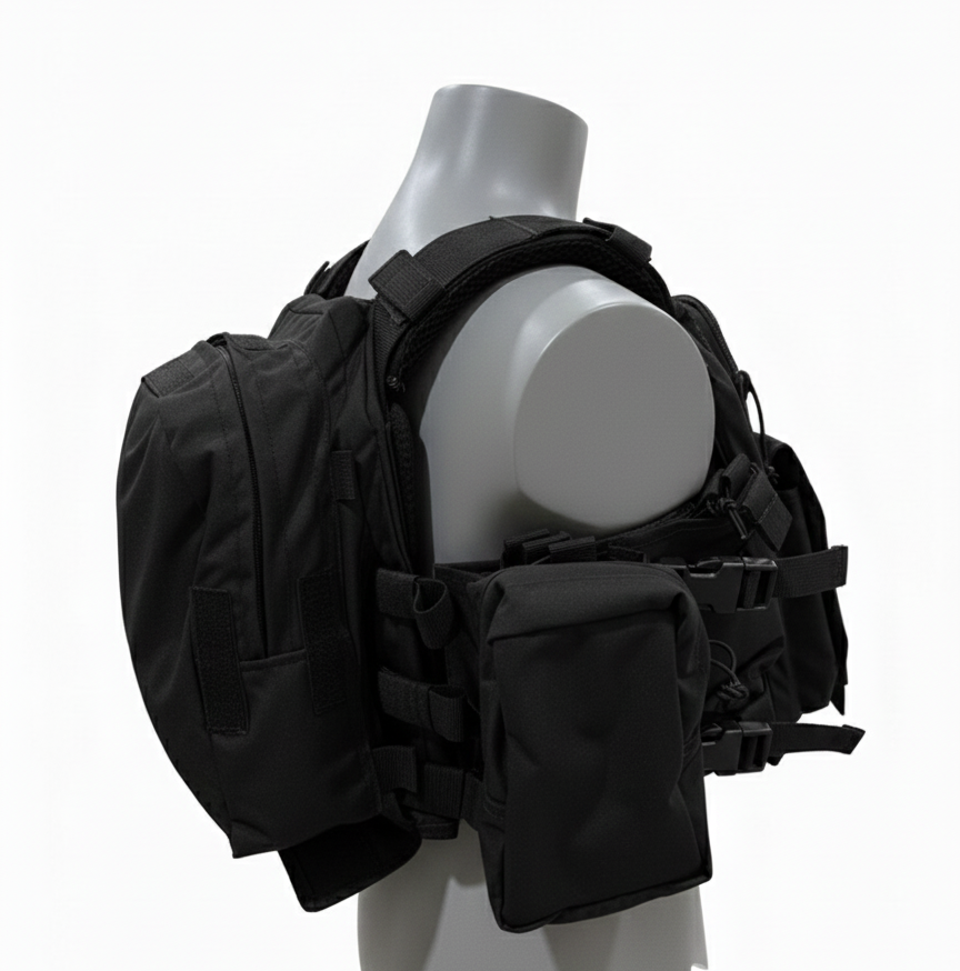 MPC V3 Micro Plate Carrier Black- Lightweight Carrier | Specter Defense-Adjustable-Takes 10x12 plates