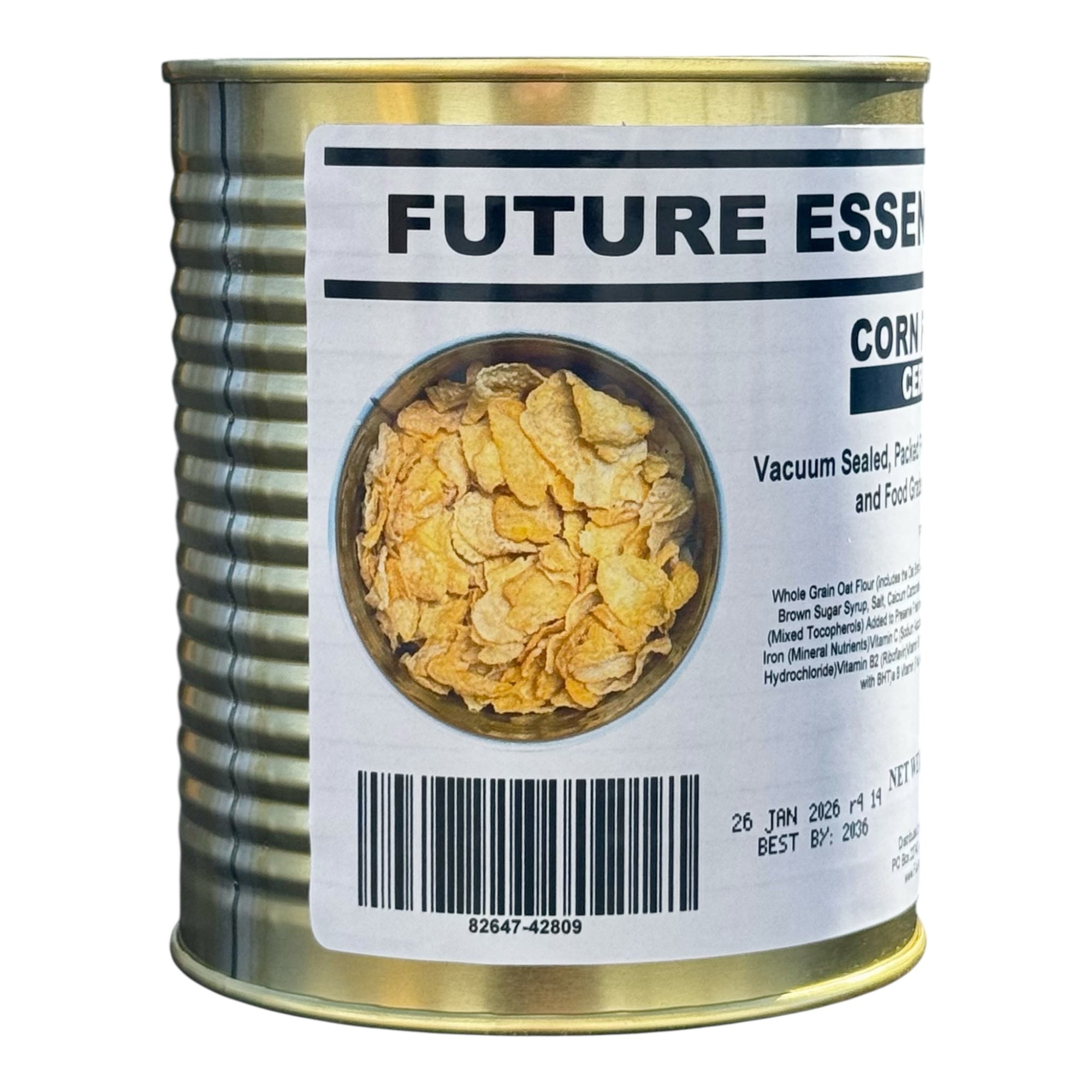 Future Essentials Corn Flakes Cereal. #2.5 Can