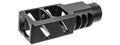ITP SAIGA-12 / AK Style Airsoft Compensator For M24 CW Adapter Type - (Black)