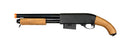Atlas Custom Works 870 Pump Action Metal Airsoft Sawed-Off Shotgun - REAL WOOD