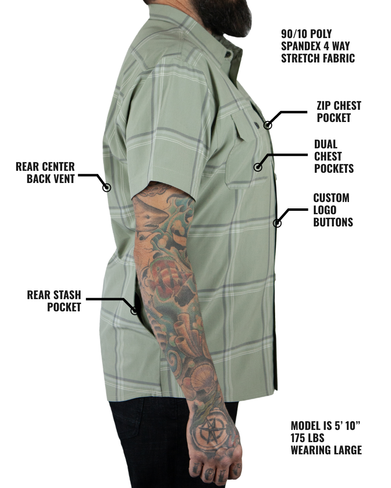 Jack Knife SS Shirt - Sage Green