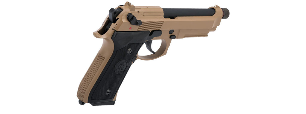 KJW Full Metal M9A1 CO2 Gas Blowback Airsoft Pistol (Tan/Black)