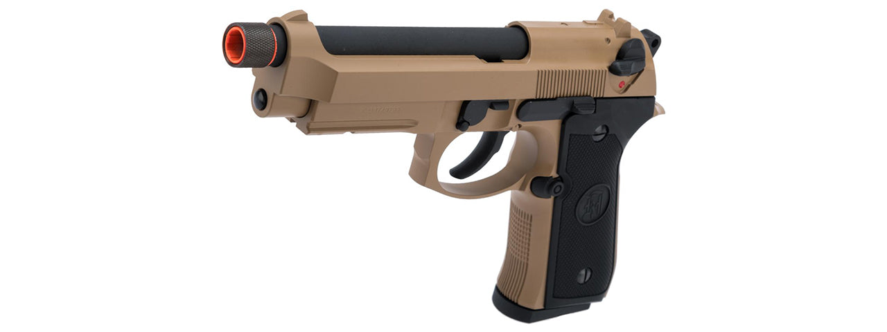KJW Full Metal M9A1 CO2 Gas Blowback Airsoft Pistol (Tan/Black)