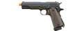 KJW Full Metal M1911-A1 CO2 Gas Blowback GBB Airsoft Pistol - (OD Green)
