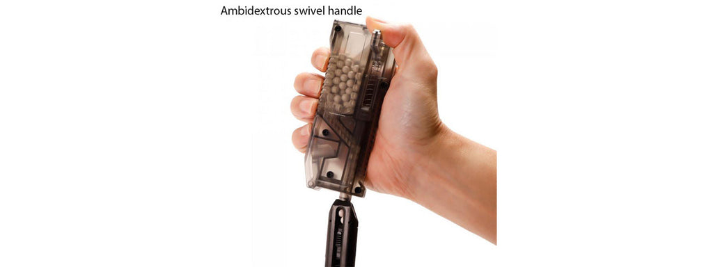 Laylax Satellite Ambidextrous Swiveling Arm High Capacity Speedloader (Color: Smoked)