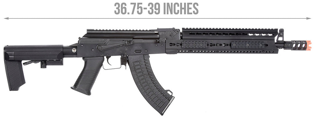 LCT Steel 13.5 KeyMod AK AEG Airsoft Rifle (Black)