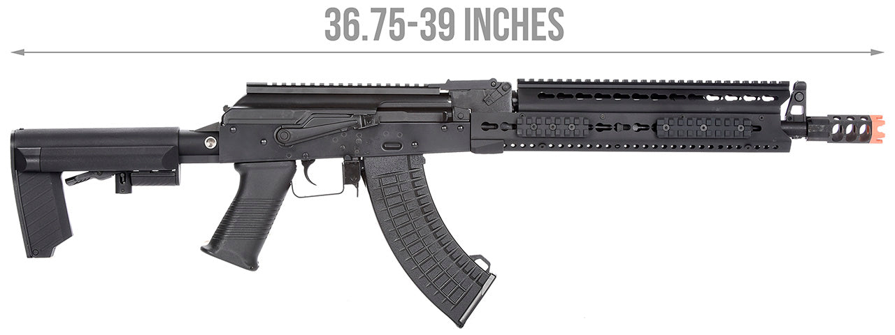 LCT Steel 13.5 KeyMod AK AEG Airsoft Rifle (Black)