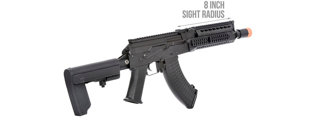 LCT Steel 9.5 KeyMod AK Airsoft AEG Rifle (BLACK)