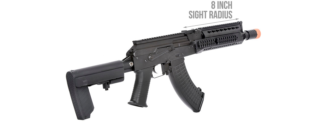 LCT Steel 9.5 KeyMod AK Airsoft AEG Rifle (BLACK)