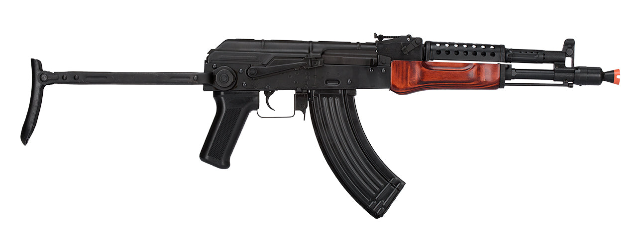LCT Airsoft Stamped Steel AK-74 w/ Fold Stock (Black / Wood)