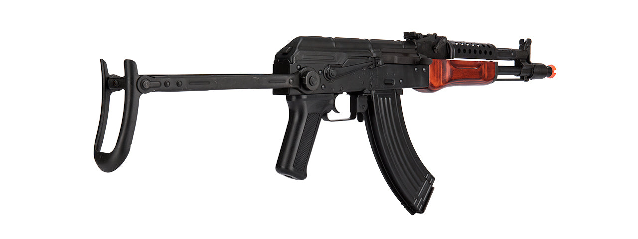 LCT Airsoft Stamped Steel AK-74 w/ Fold Stock (Black / Wood)