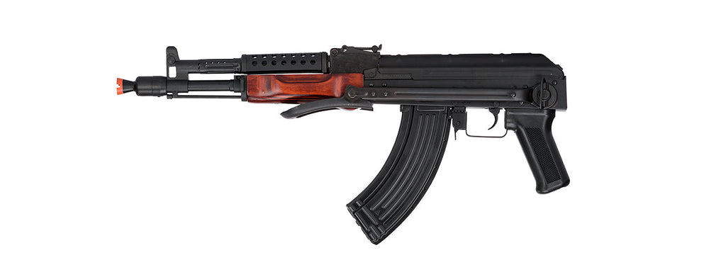 LCT Airsoft Stamped Steel AK-74 w/ Fold Stock (Black / Wood)
