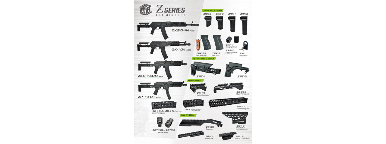 LCT Z-Series RK-3 Slim Pistol Grip for SL-Torque Motor