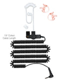 2.5mm Listen Only, Long Cable, Radio Earpiece - Kenwood, Connects To Radio 2.5mm Plug