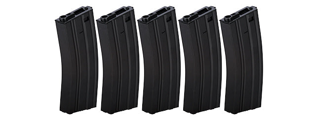 LT-01B-MAG-G2X5 HIGH CAPACITY 300RD METAL AEG GEN 2 MAGAZINE, SET OF 5 (BK)