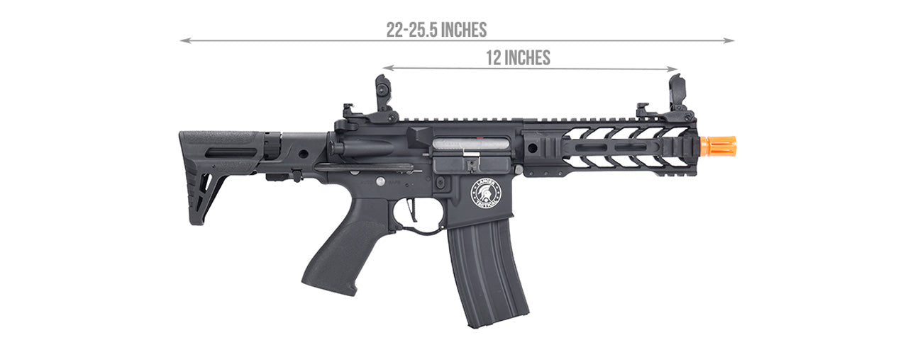 Lancer Tactical Low FPS Proline Enforcer Battle Hawk 7 M4 Airsoft Rifle w/ PDW Stock (Color: Black)