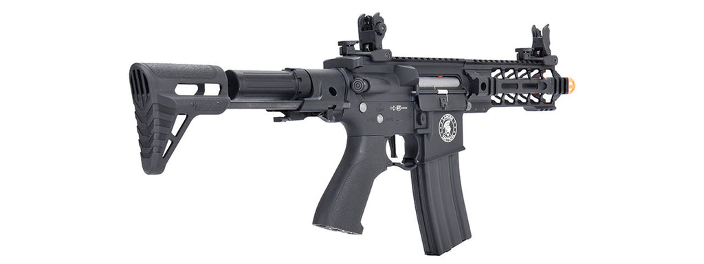 Lancer Tactical Low FPS Proline Enforcer Battle Hawk 7 M4 Airsoft Rifle w/ PDW Stock (Color: Black)