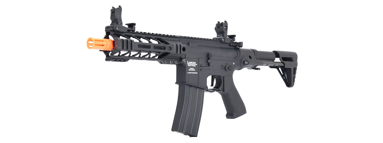 Lancer Tactical Low FPS Proline Enforcer Battle Hawk 7 M4 Airsoft Rifle w/ PDW Stock (Color: Black)