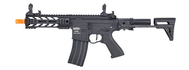 Lancer Tactical Low FPS Proline Enforcer Battle Hawk 7 M4 Airsoft Rifle w/ PDW Stock (Color: Black)