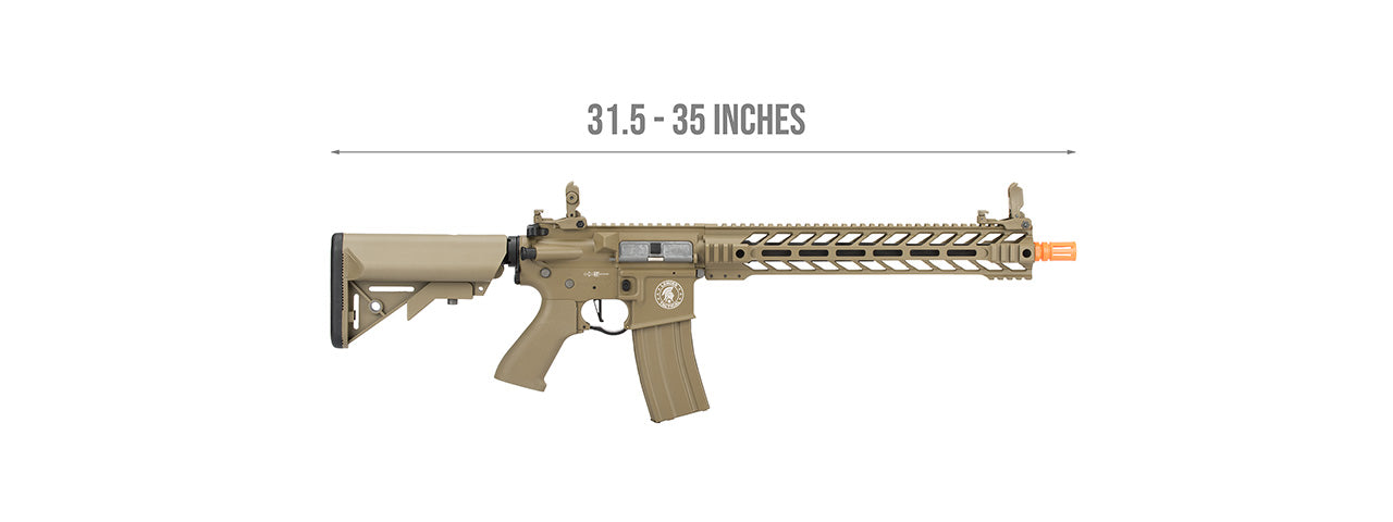 Lancer Tactical Proline Enforcer Battle Hawk 14 M4 Airsoft Rifle (Color: Tan)