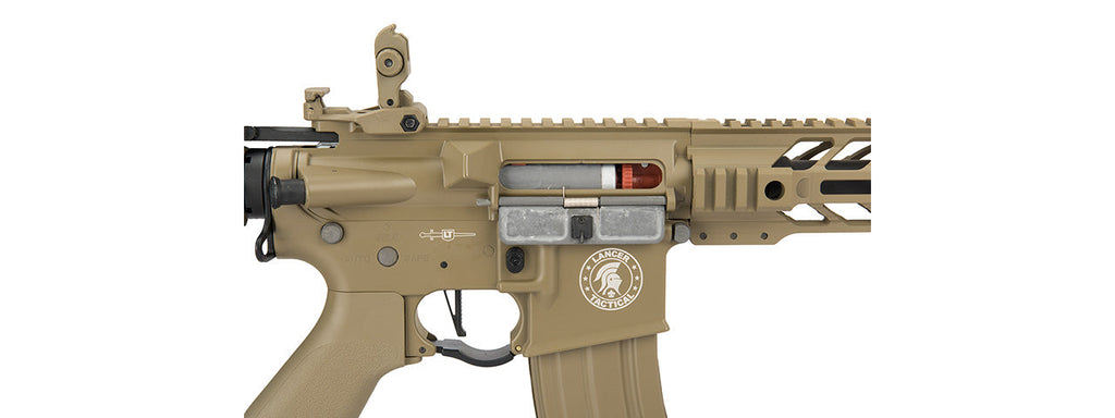 Lancer Tactical Proline Enforcer Battle Hawk 14 M4 Airsoft Rifle (Color: Tan)