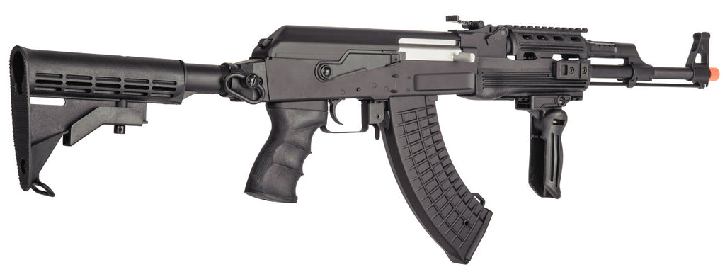 Lancer Tactical Airsoft Full Metal AK-47 LT-728C Airsoft AEG Rifle w/ Retractable Stock (Color: Black)