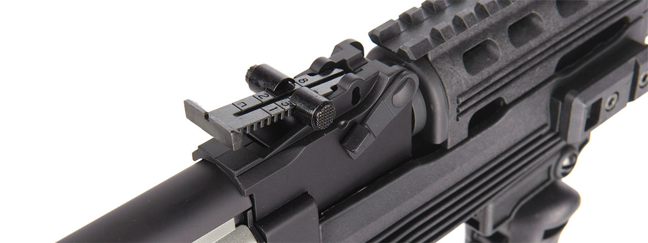 Lancer Tactical Airsoft Full Metal AK-47 LT-728C Airsoft AEG Rifle w/ Retractable Stock (Color: Black)