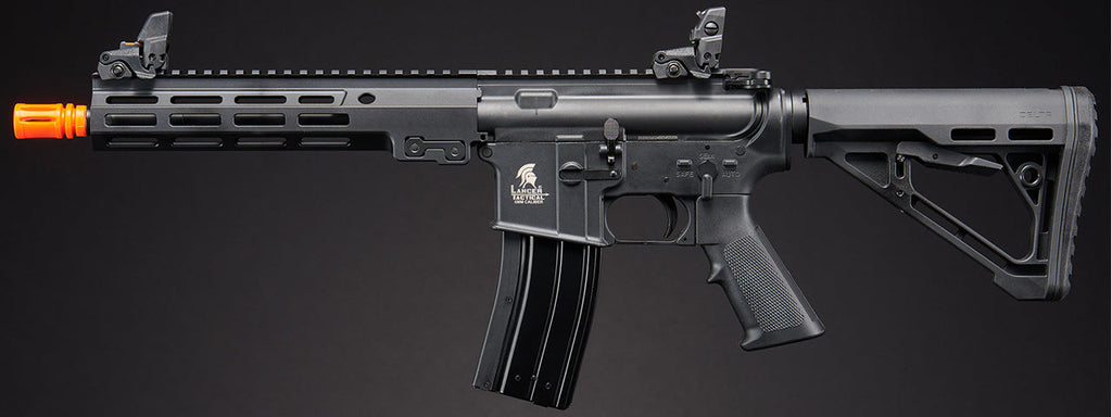 Lancer Tactical Block 3 9.5 Gas Blowback Polymer Airsoft Rifle w/ MLOK Rail by Golden Eagle - (Black)