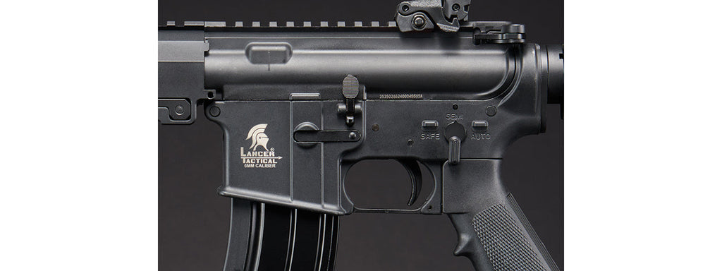 Lancer Tactical Block 3 9.5 Gas Blowback Polymer Airsoft Rifle w/ MLOK Rail by Golden Eagle - (Black)