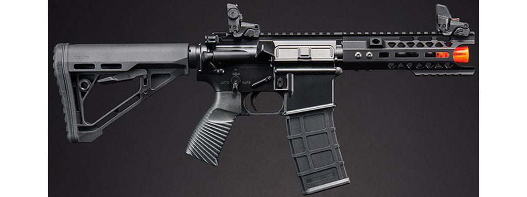 Lancer Tactical Wirecutter M4 Shorty 7 Gas Blowback Full Metal Airsoft Rifle w/ MLOK Rail by Golden Eagle - (Black)