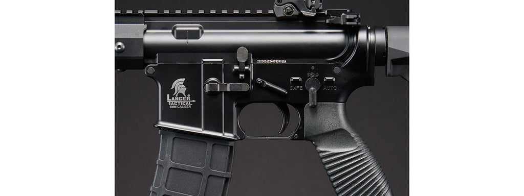 Lancer Tactical Wirecutter M4 Shorty 7 Gas Blowback Full Metal Airsoft Rifle w/ MLOK Rail by Golden Eagle - (Black)