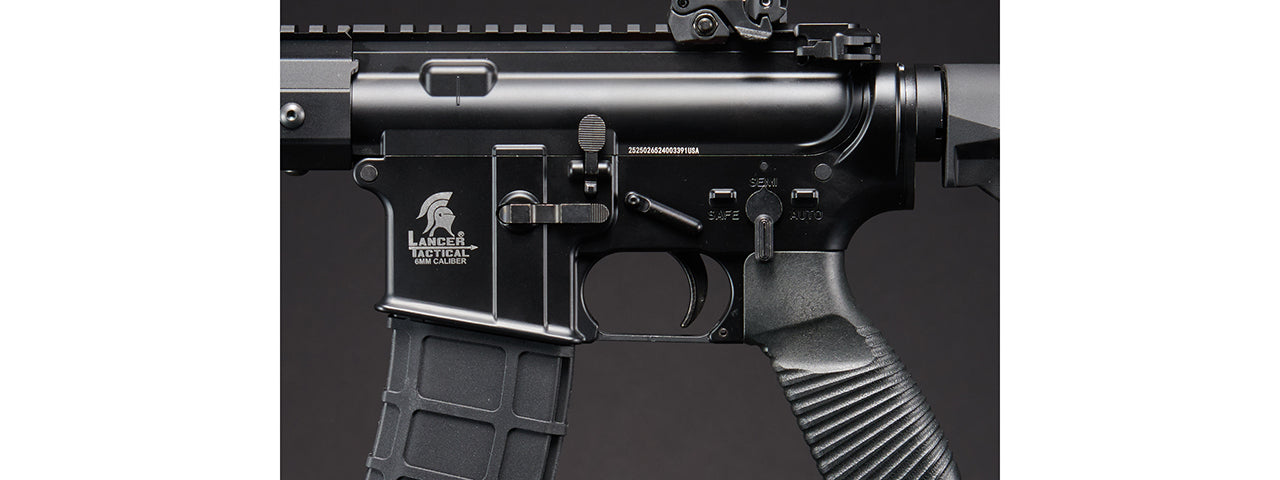 Lancer Tactical Wirecutter M4 Shorty 7 Gas Blowback Full Metal Airsoft Rifle w/ MLOK Rail by Golden Eagle - (Black)