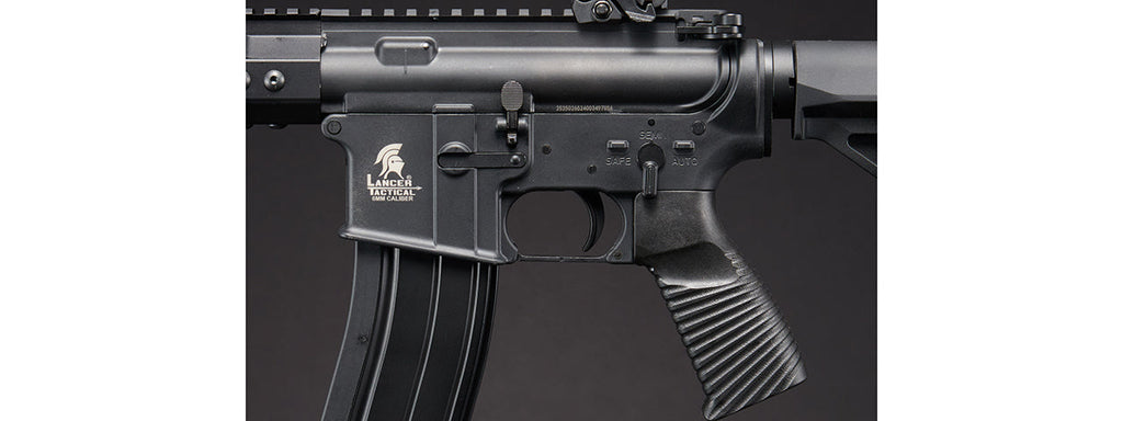 Lancer Tactical Wirecutter M4 Shorty 7 Gas Blowback Polymer Airsoft Rifle w/ MLOK Rail by Golden Eagle - (Black)