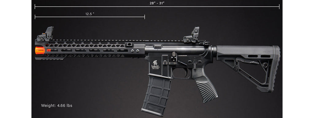 Lancer Tactical Wirecutter M4 12 Gas Blowback Full Metal Airsoft Rifle w/ MLOK Rail by Golden Eagle - (Black)