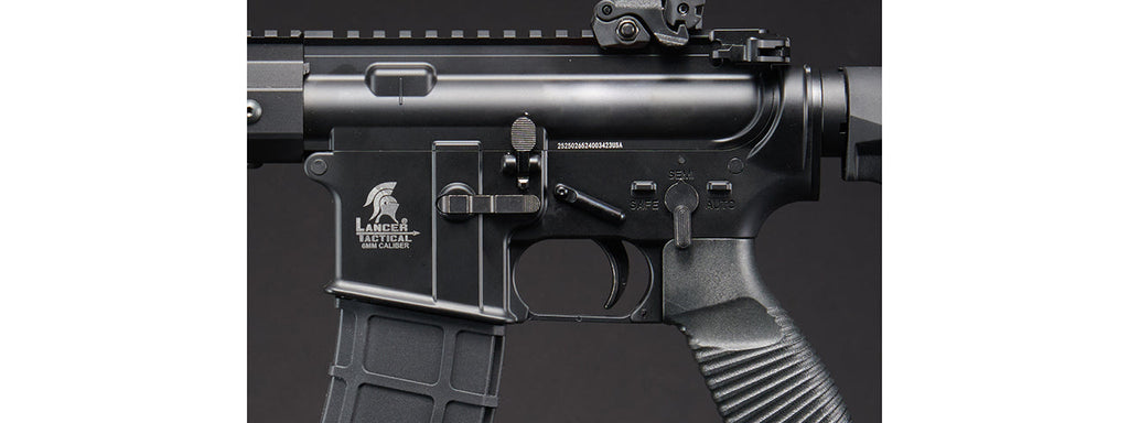 Lancer Tactical Wirecutter M4 12 Gas Blowback Full Metal Airsoft Rifle w/ MLOK Rail by Golden Eagle - (Black)