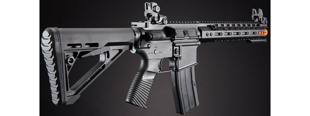 Lancer Tactical Wirecutter M4 12 Gas Blowback Polymer Airsoft Rifle w/ MLOK Rail by Golden Eagle - (Black)