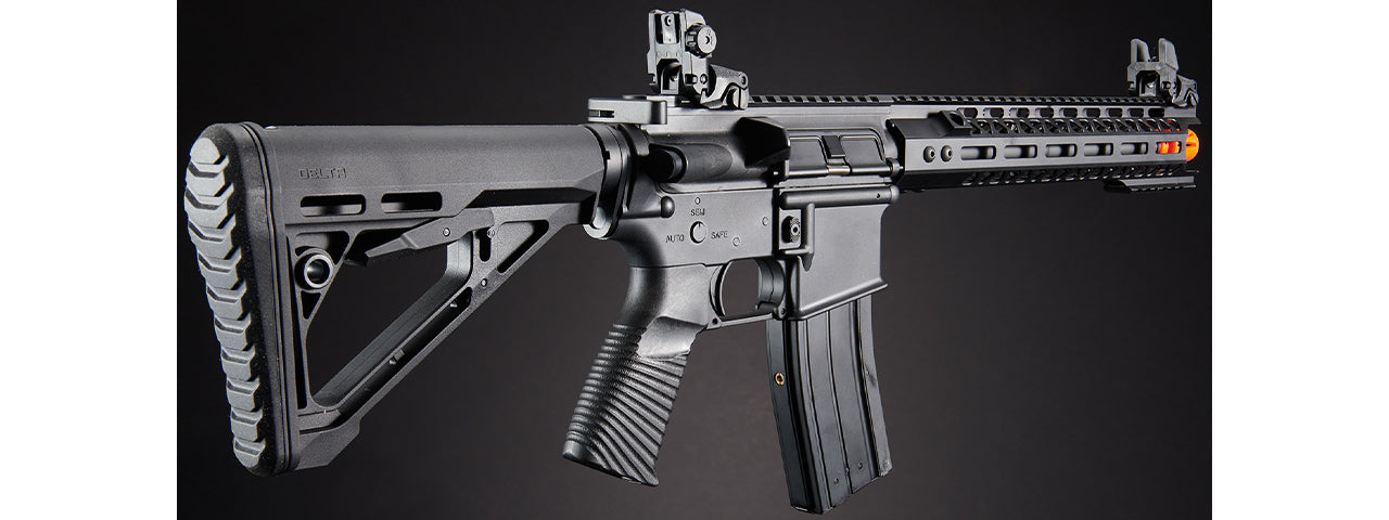 Lancer Tactical Wirecutter M4 12 Gas Blowback Polymer Airsoft Rifle w/ MLOK Rail by Golden Eagle - (Black)