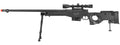 LT-96D AWP GAS POWERED BOLT ACTION RIFLE W/ SCOPE & BI-POD (COLOR: BLACK)