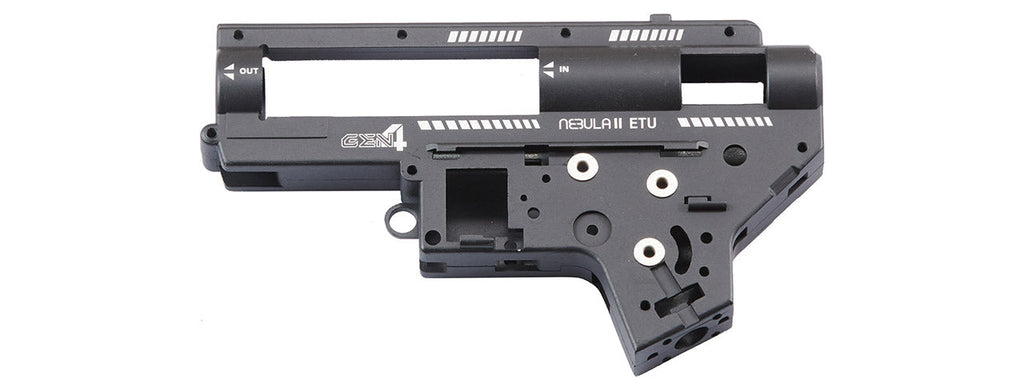 Lancer Tactical CNC Machined Gen 4 Gearbox Shell for M4 AEGs - (Black)