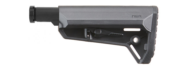 Lancer Tactical Adjustable NSR AEG Rifle Stock - (Black)