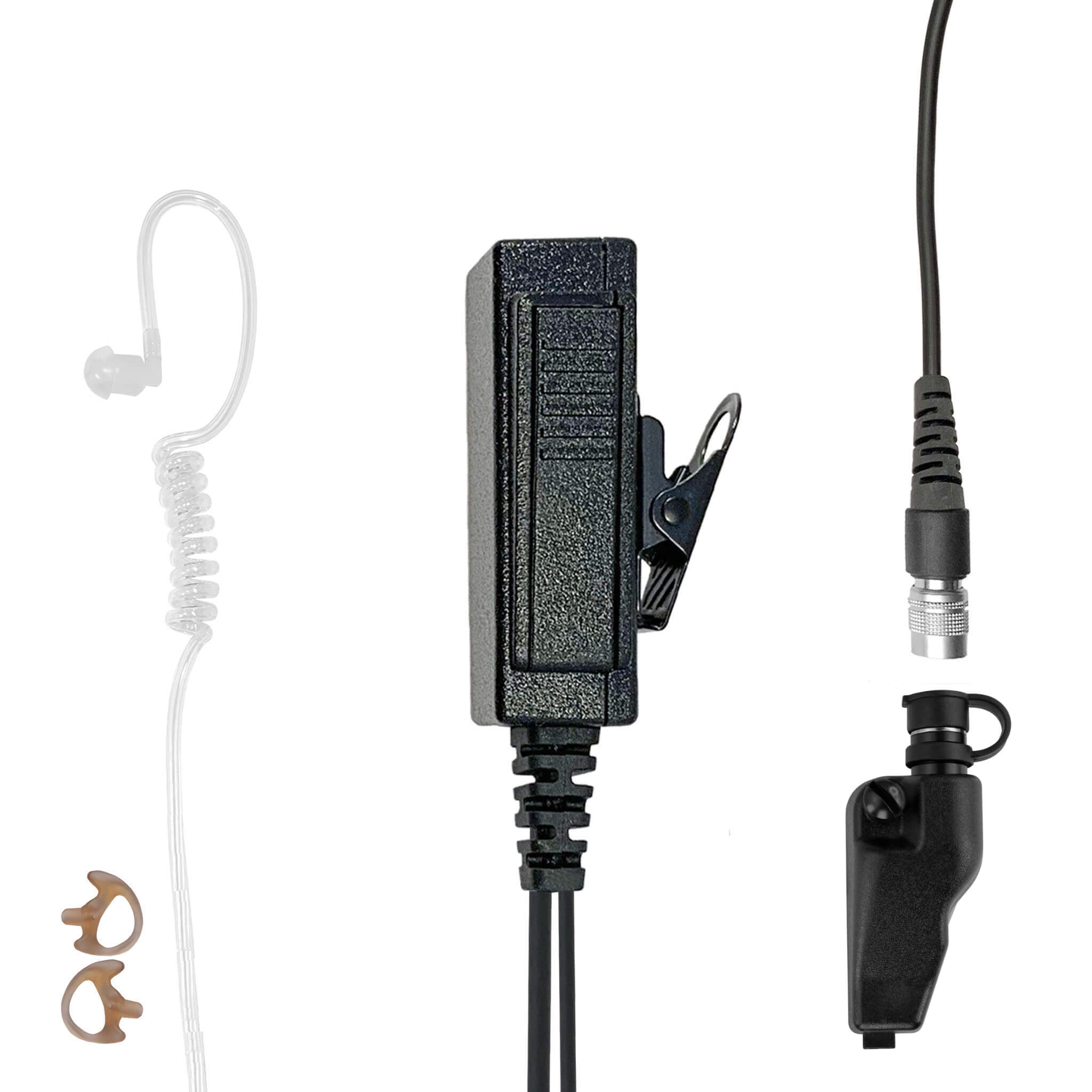 Mic & Earpiece Radio Kit - Quick Disconnect (Hirose) Kenwood Multi-Pin TK & NX Series
