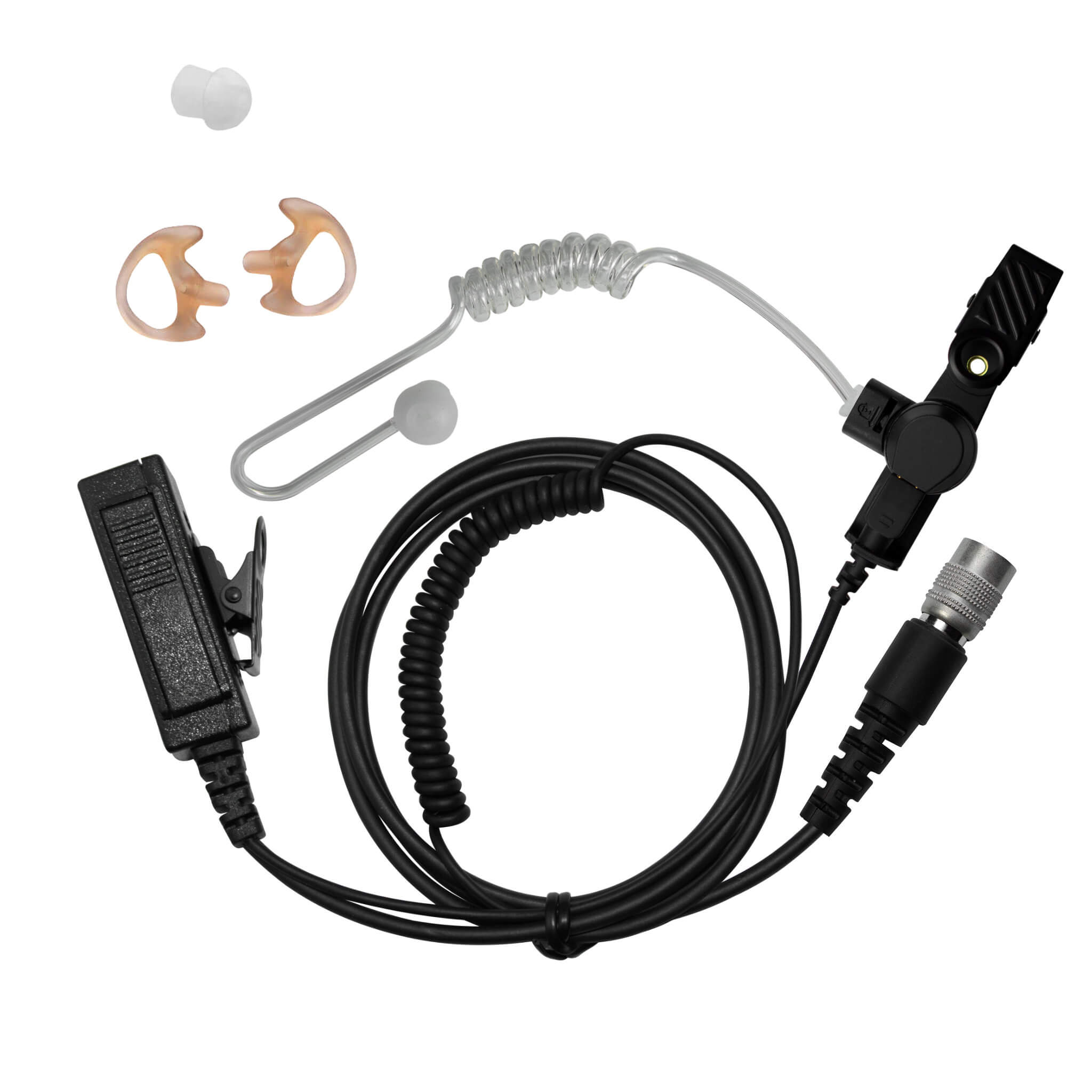 Mic & Earpiece Radio Kit - Quick Disconnect (Hirose) Hytera PD-6xx, HP6 & HP7 Series, X1e, X1p, Z1p & More