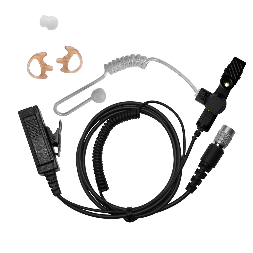 Velcro Mic & Earpiece Radio Kit w/ Quick Disconnect (Hirose) - Maxon/Tecnet, RCA - PRODIGI Digital & More